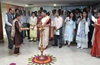 Hindi Fortnight was inaugurated with much fanfare at the National Archives on September 19, 2023. It was inaugurated by Director General, Mr. Arun Singhal by lighting the lamp and both regular and contractual officials participated in it. The stage was moderated by Senior Translation Officer, Mrs. Archana. This fortnight will continue till October 3, 2023. Many competitions will be organized during this period.