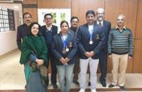 Smt. Rajni Malik, UDC & Shri Dinesh Kumar LDC of NAI won Bronze Medal & Silver Medal Inter Ministry Men & Women Wrestling Tournaments held in Chandigarh 28-30 Jan 2020